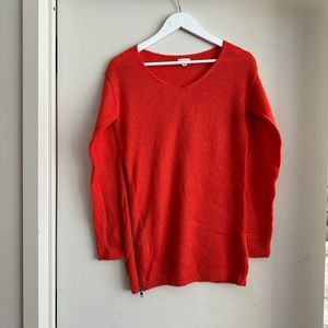BP Red-Orange Mohair Blend Sweater